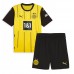 Echipament fotbal Borussia Dortmund Donyell Malen #21 Tricou Acasa 2024-25 pentru copii maneca scurta (+ Pantaloni scurti)